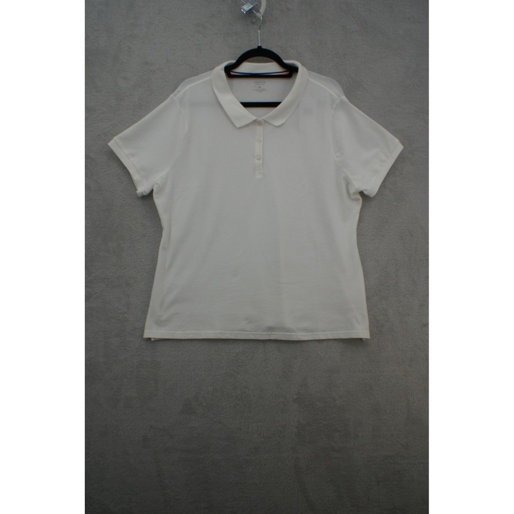 French Toast Kids‎ XL White Short Sleeve Stretch Pique Polo Shirt SA9403A School